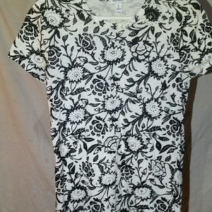 Women's Old Navy blouse black and white small